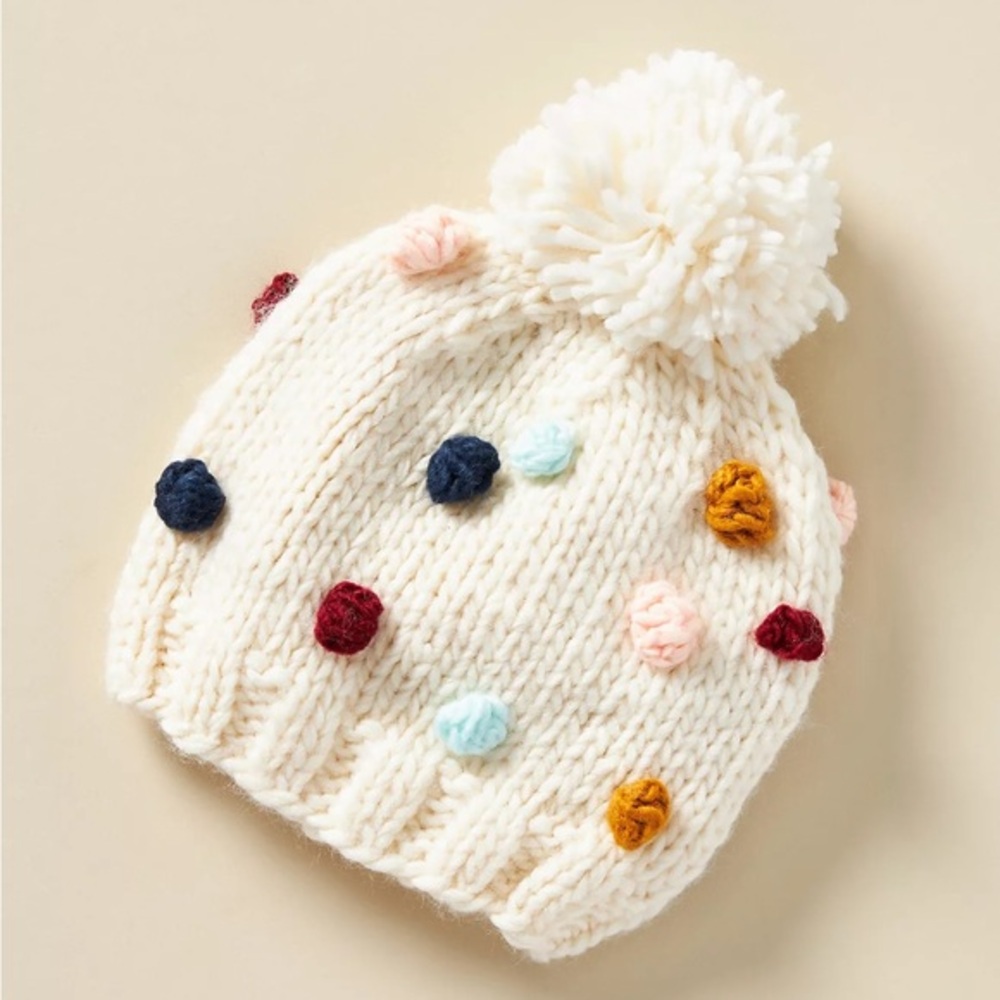New🌟 Anthropologie-Percy Pommed Kids Hat-The Blueberry Hill